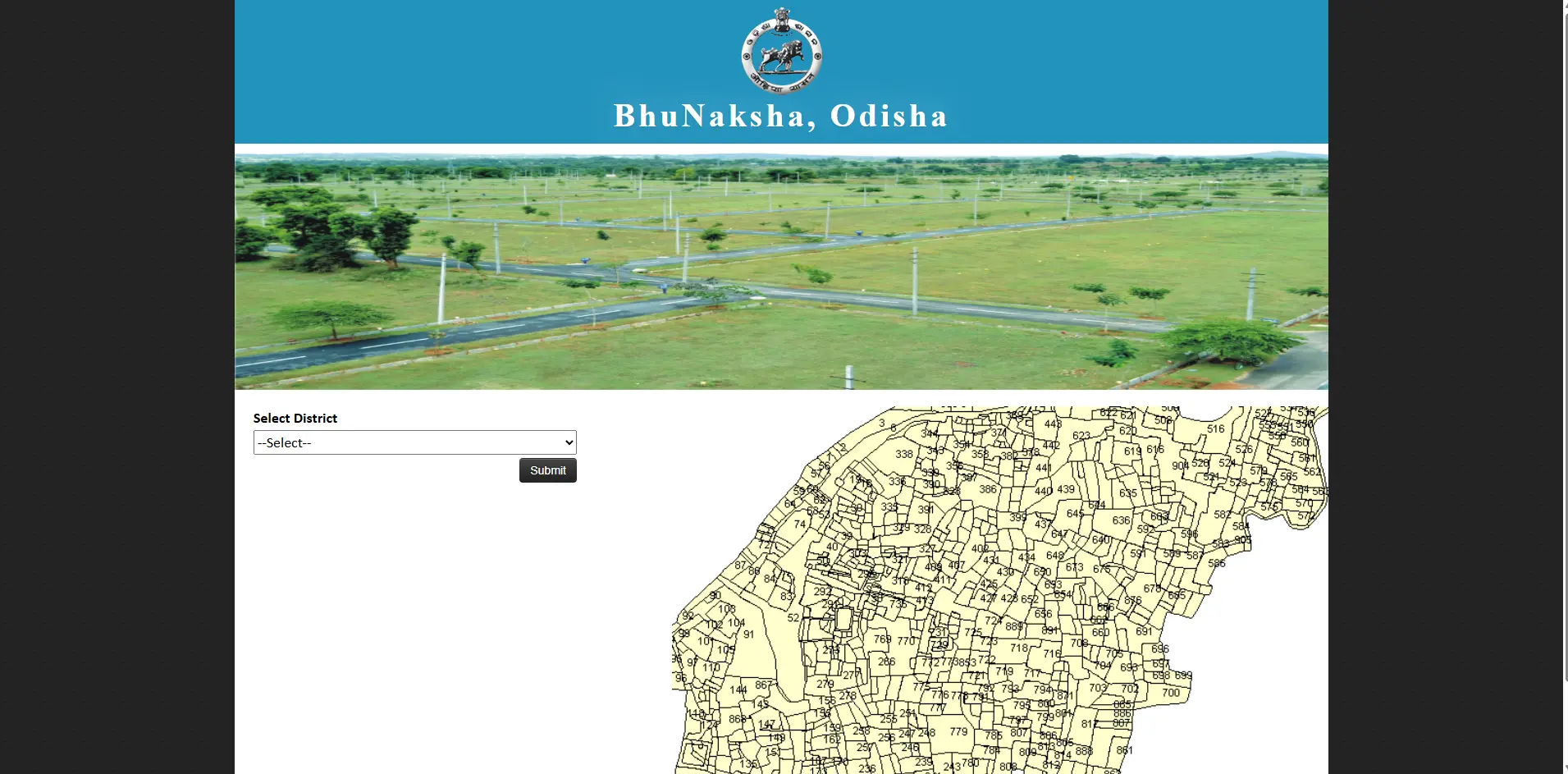 Step 1: State Bhulekh / Bhunaksha Portal खोलें - Bhulekh Naksha Online देखने की प्रक्रिया